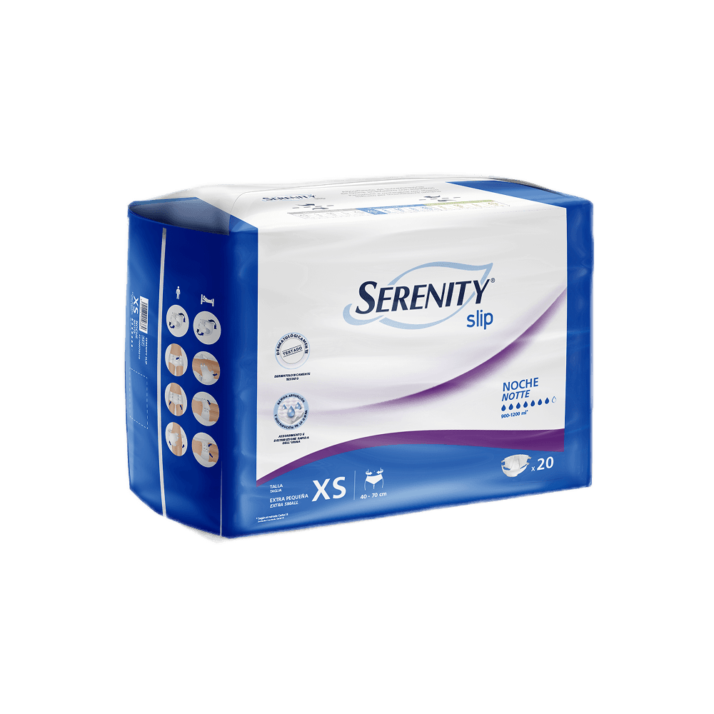 Детские подростковые подгузники Serenity Slip XS 40-70 см, 20 шт