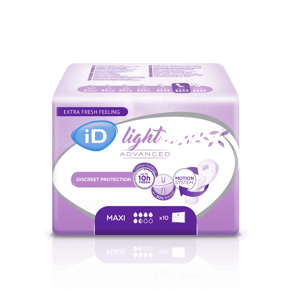 Урологические прокладки iD Light Advanced Maxi, 10 штук, 5,5 капель