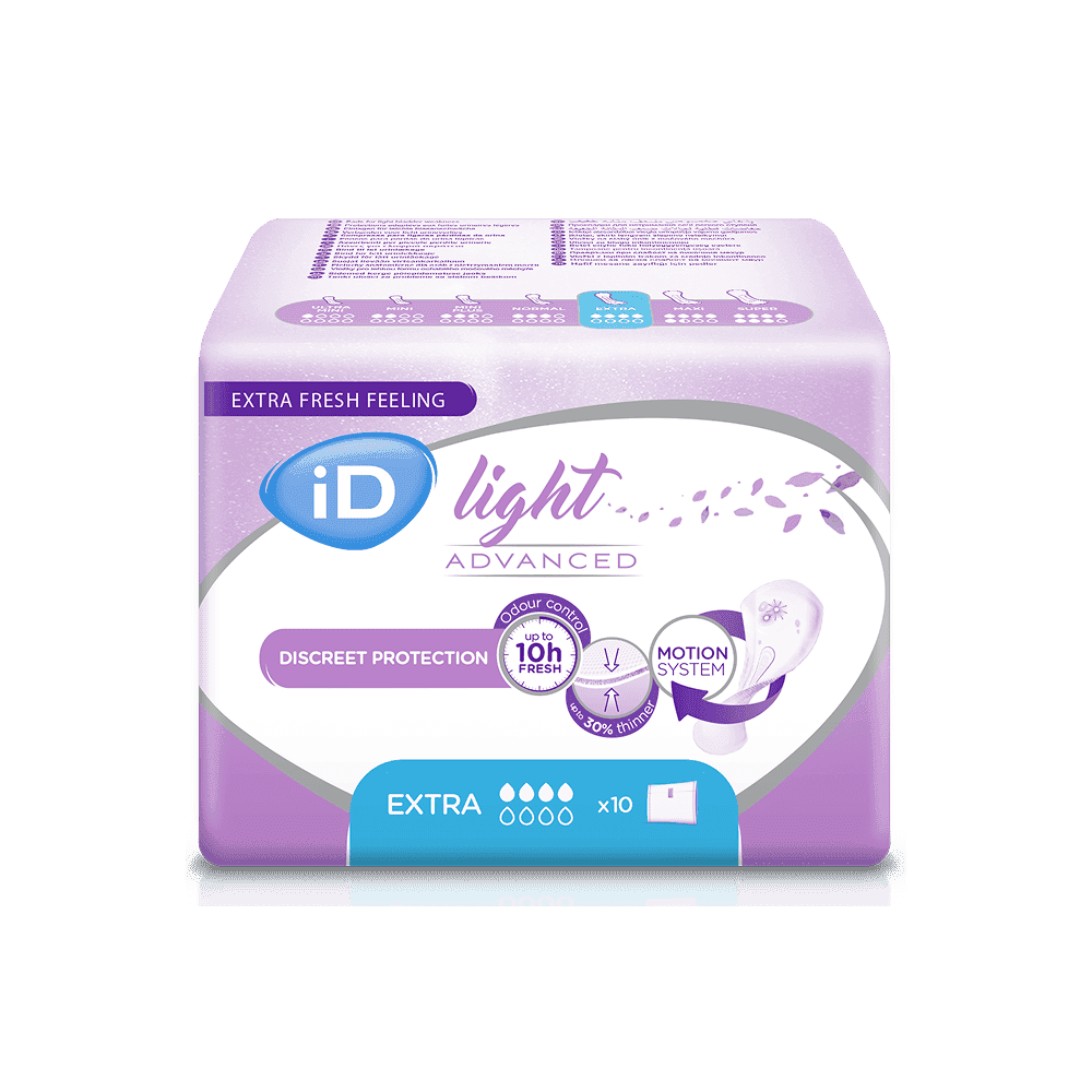 Урологические прокладки iD Light Advanced Extra, 10 штук, 4 капли