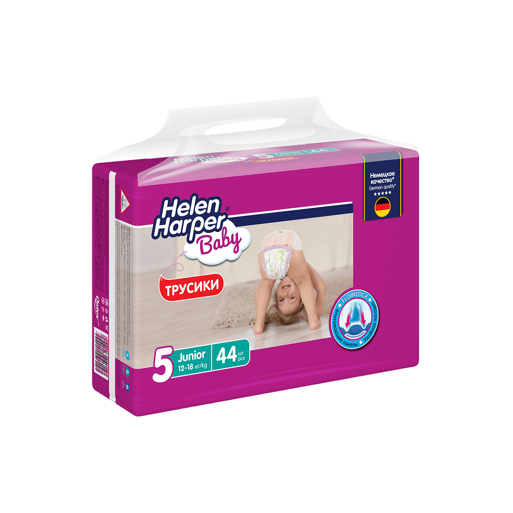 Детские подгузники-трусики Helen Harper Baby Junior (12-18 кг) 44 шт