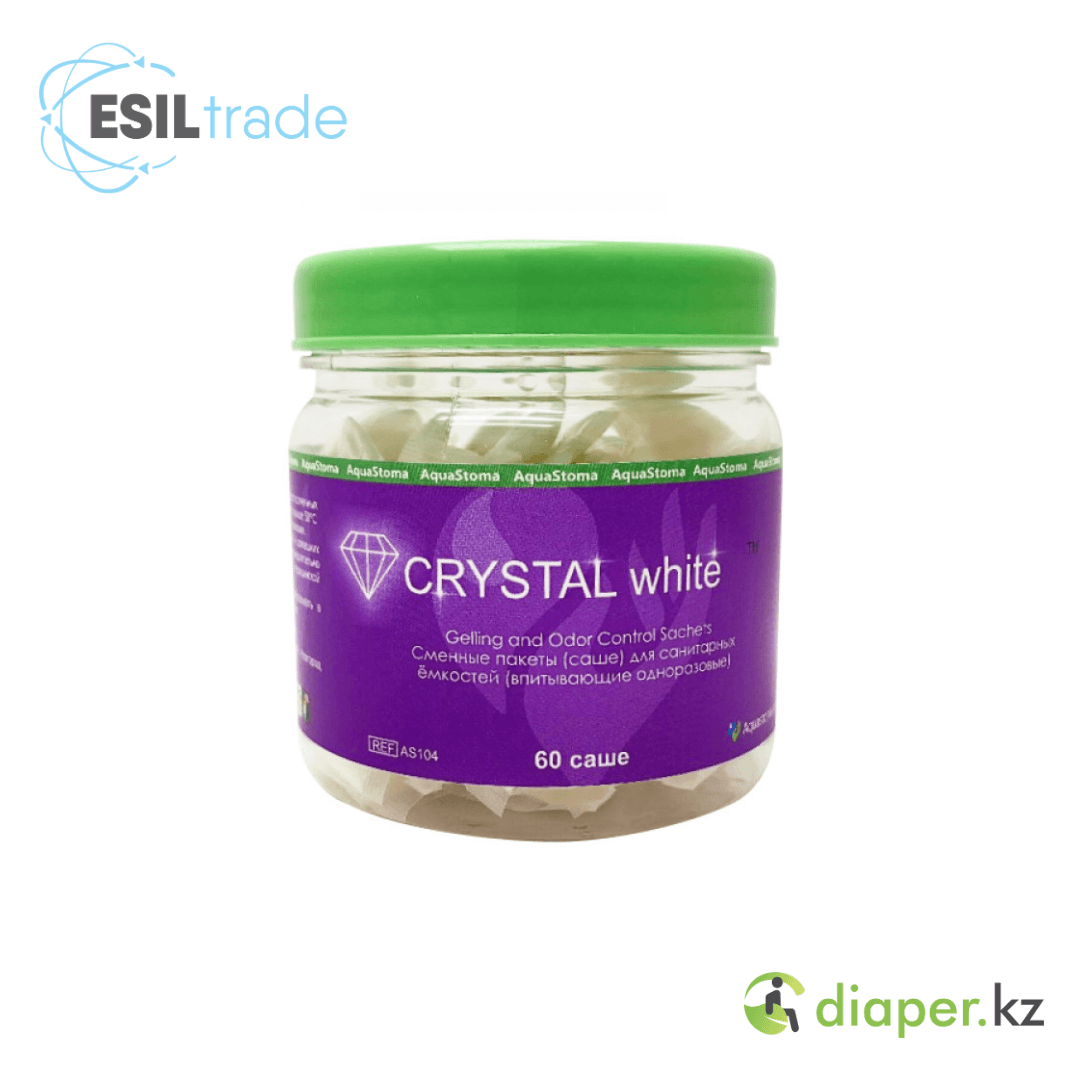 Нейтрализатор запаха пакетики-саше Crystal White для калоприемников и мешков 60 шт