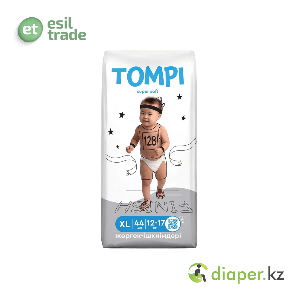 Детские подгузники-трусики Tompi XL 12-17КГ 44ШТ