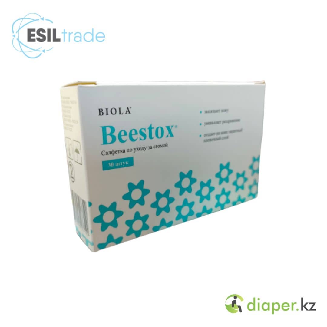 Салфетка по уходу за стомой Beestox 3х7 см