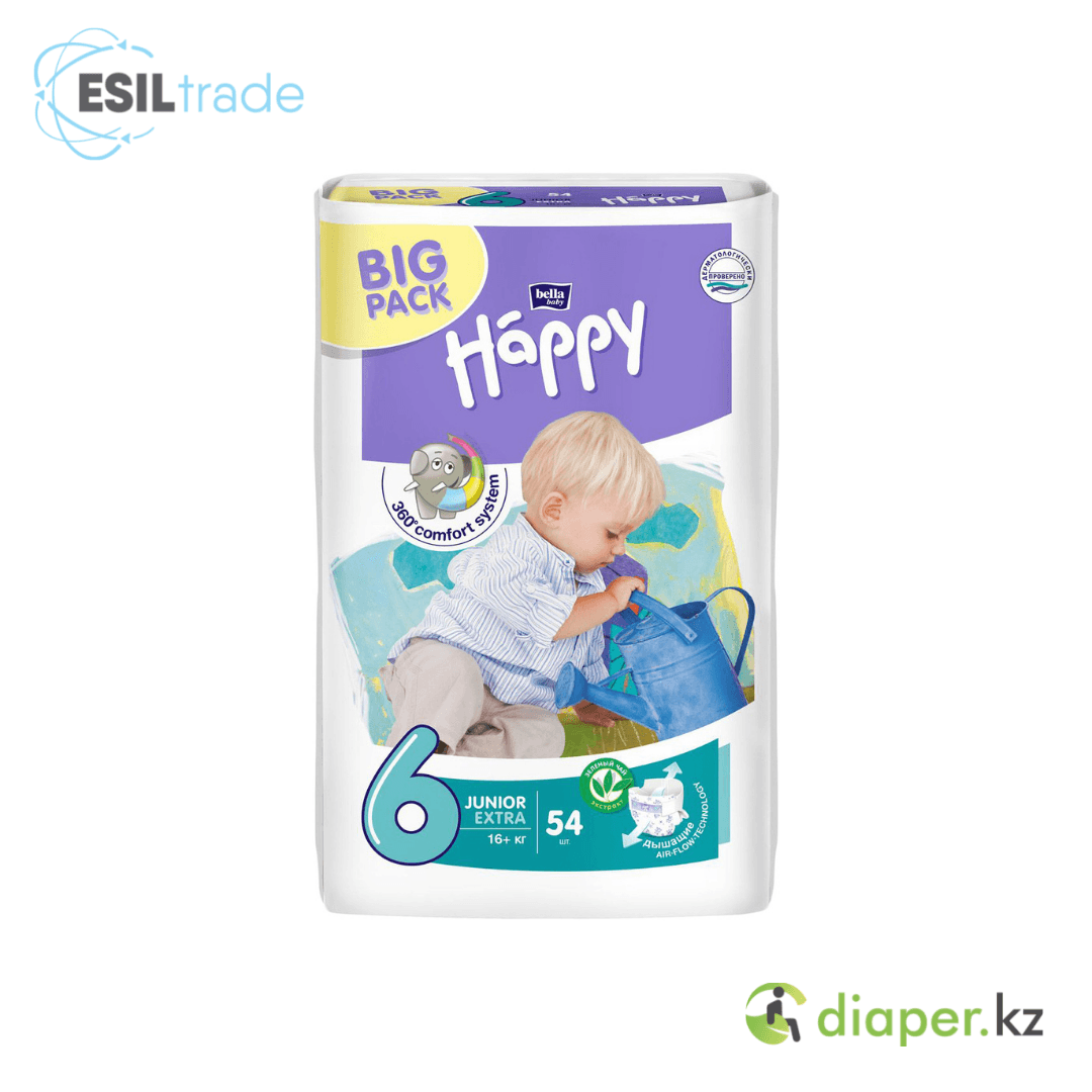 Детские подгузники Bella Baby Happy Junior Extra 16+ кг 54