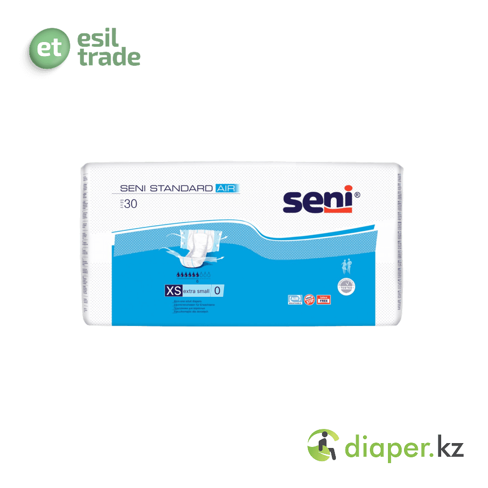 Подгузники для взрослых Seni Standart Air Extra Small XS 40-60 см, 30 шт