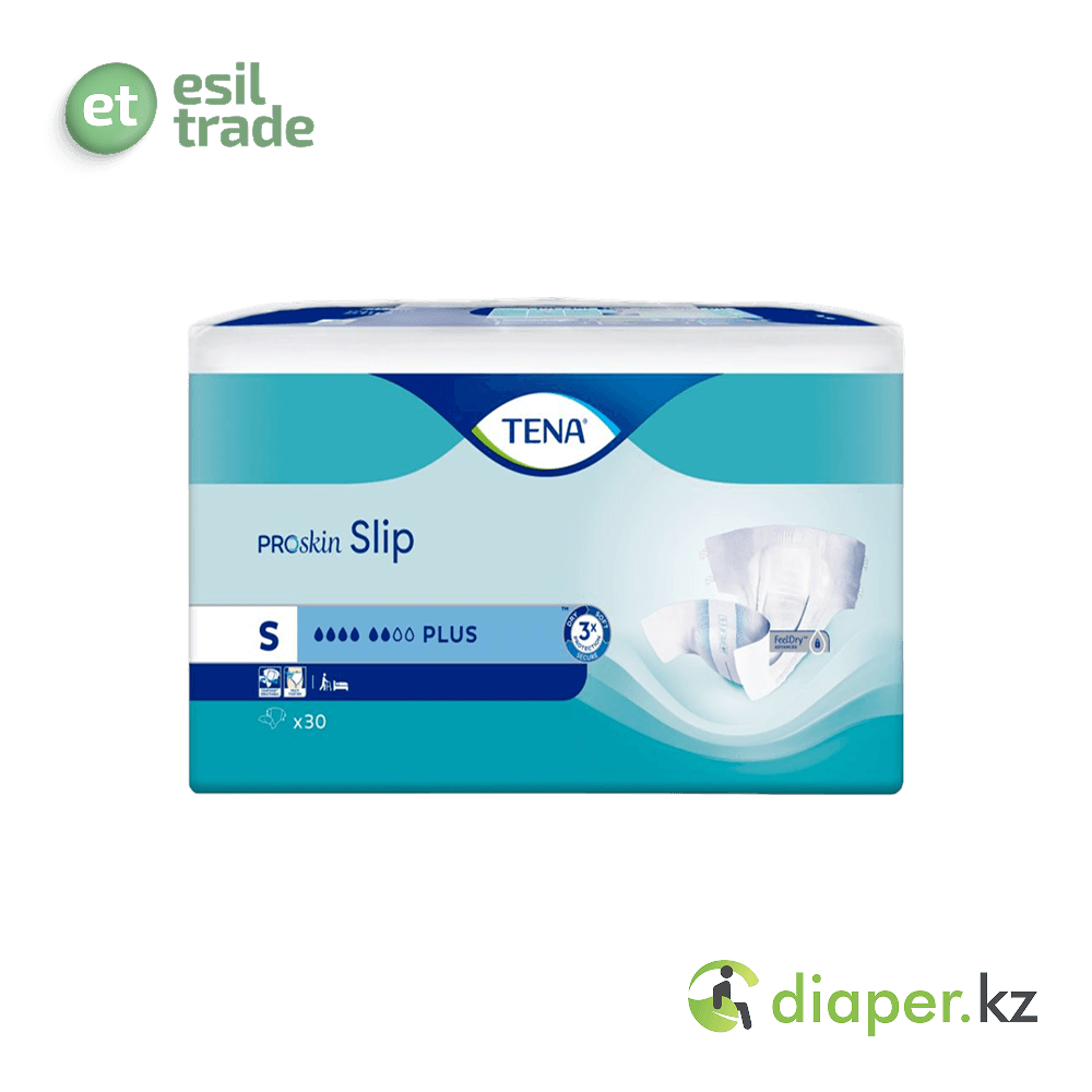 Подгузники для взрослых ТЕNА Slip Plus Proskin S 55-85 см, дыш. 30шт